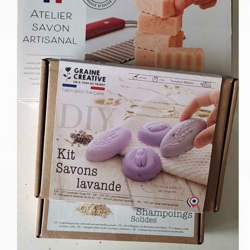 Unboxing et test : Kits DIY savon et shampoing de chez Graine Créative